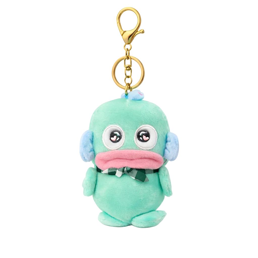 Blue Duck Plush Bag Charm with Innocent Face