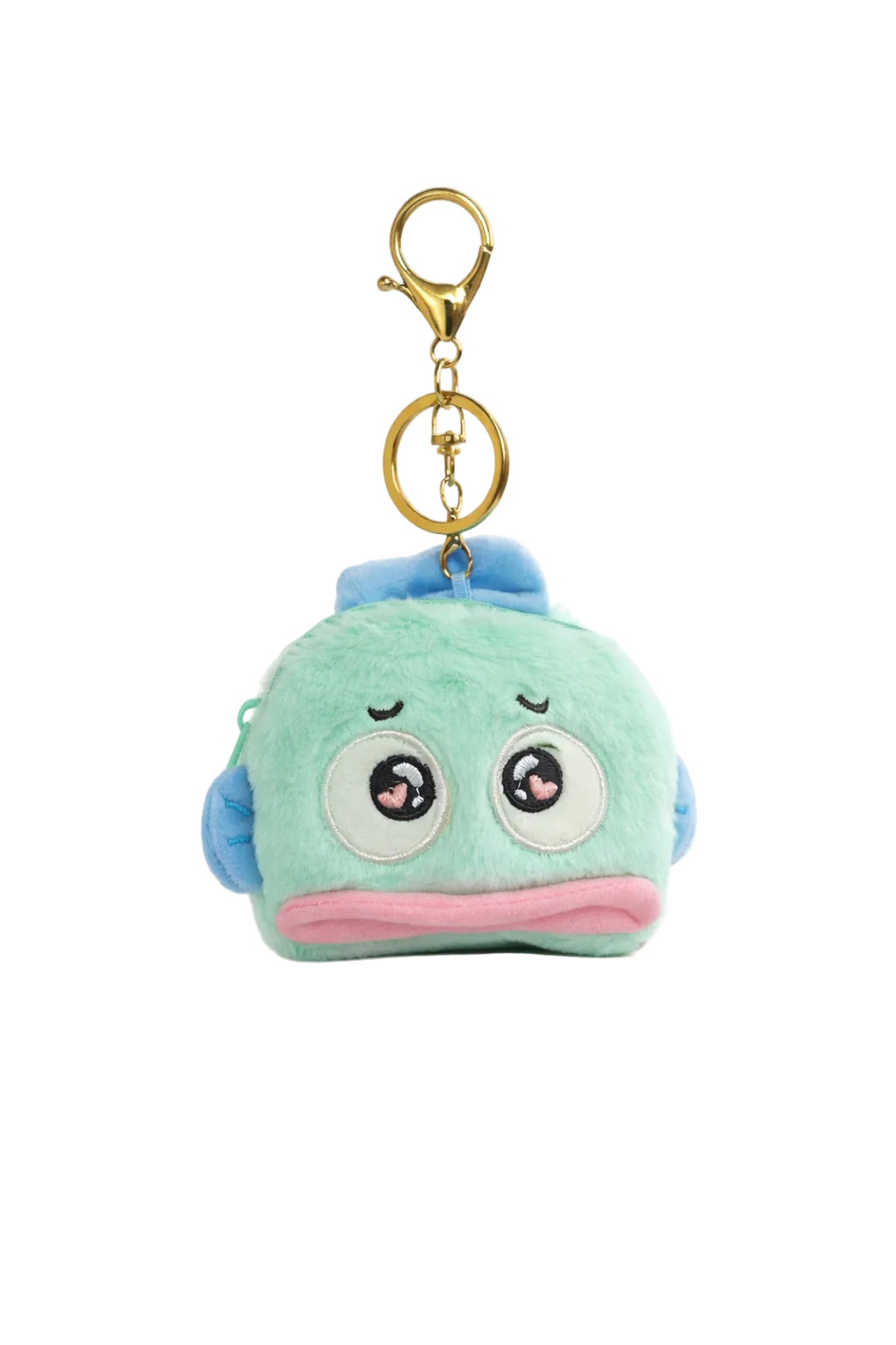 Blue Duck Plush Bag Charm with Zipper Pouch