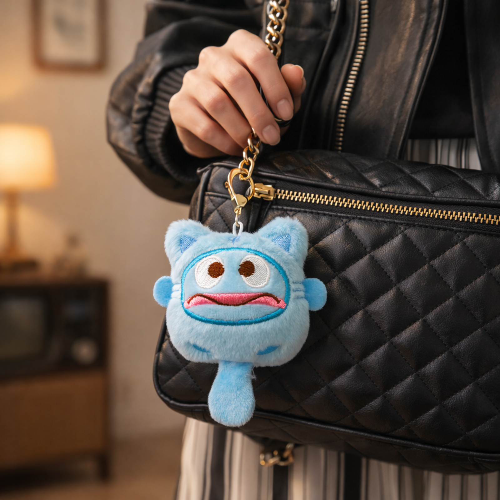 Blue Popsicle Plush Bag Charm