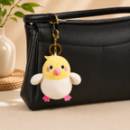 Yellow Chick Plush Bag Charm with Fluffy Wings