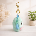 Blue Duck Plush Bag Charm with Zipper Pouch