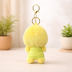Yellow Duck Plush Bag Charm with Orange Headband