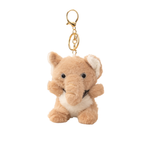 Soft Elephant Plush Keychain with Ears & Soft Belly