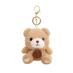 Teddy Bear Plush Keychain with Soft Fluffy Fabric