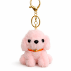 Puppy Plush Keychain with collar