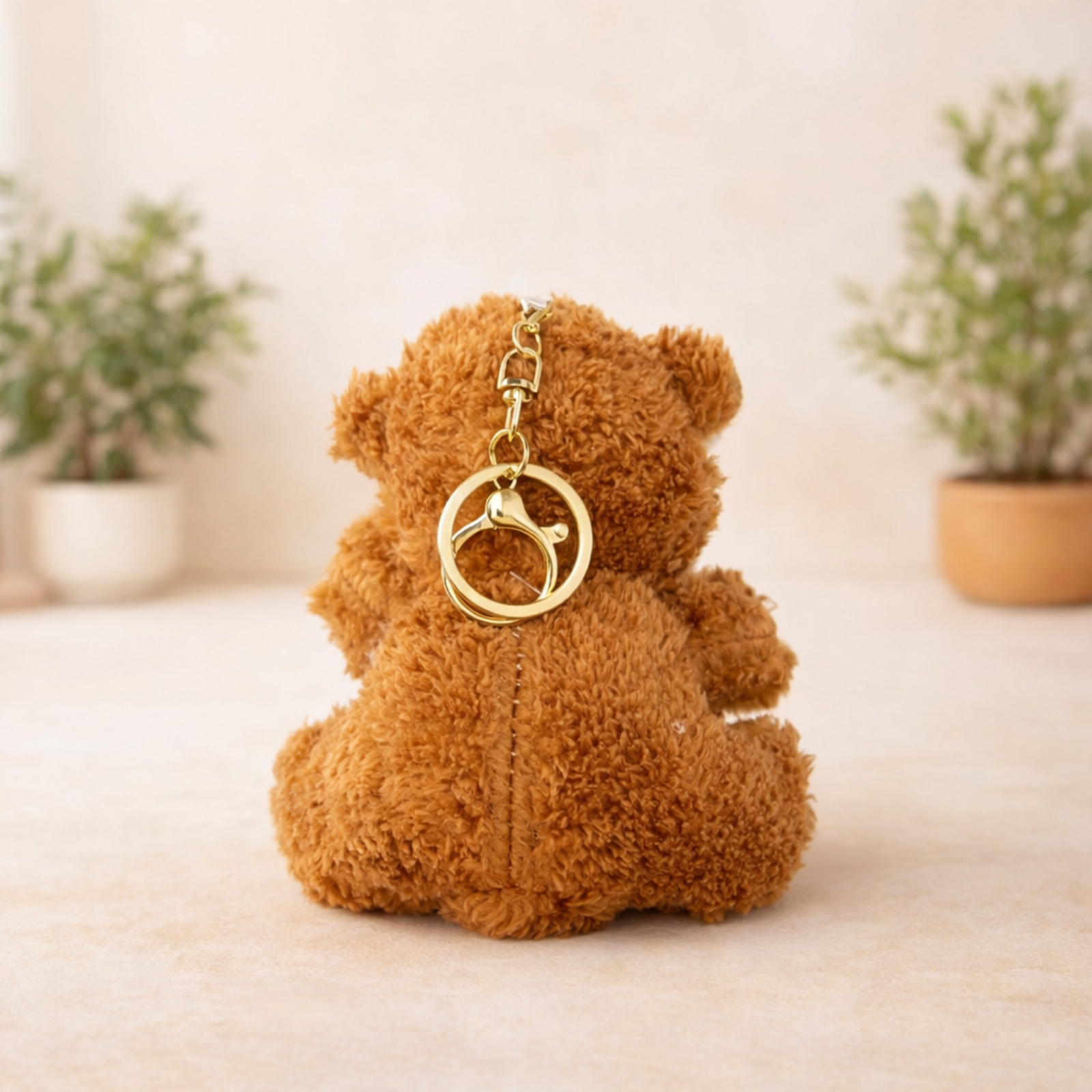 Teddy Bear Keychain with Love Heart
