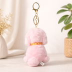 Puppy Plush Keychain with collar