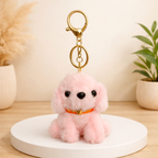 Puppy Plush Keychain with collar