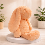 Snuggles – The Peach Bunny Plush Toy