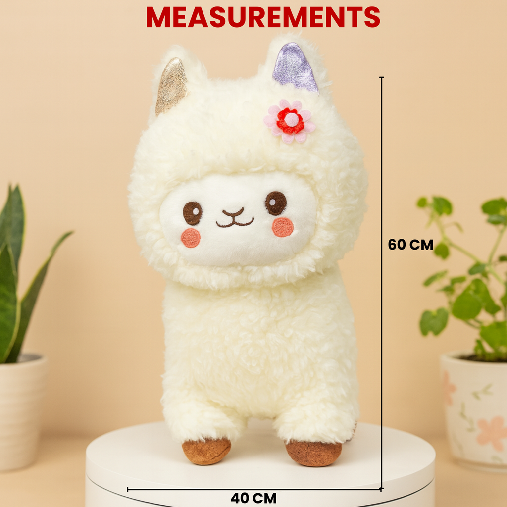 Alba – The Flower Alpaca Plush Soft Toy