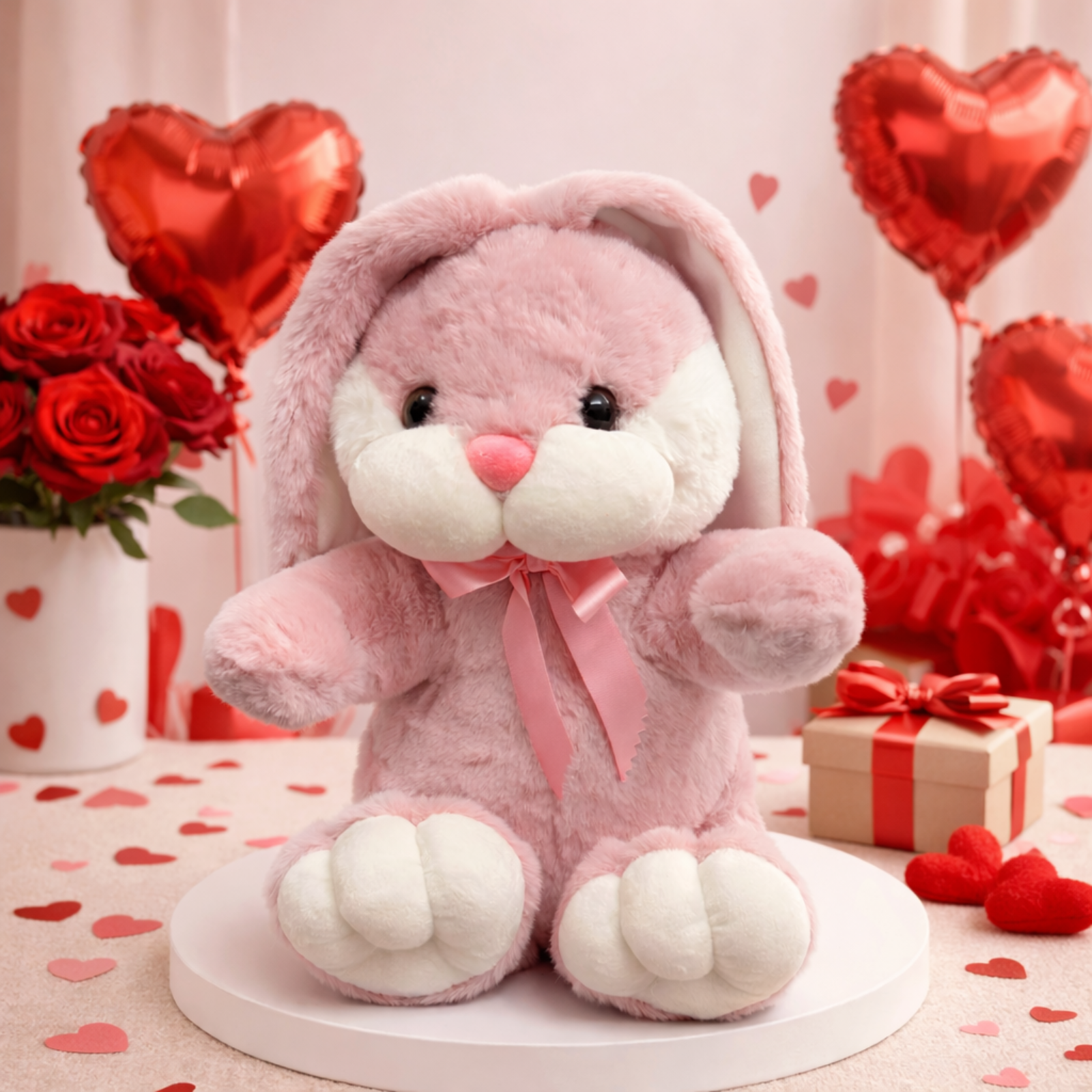 Snowbell – The Bow Bunny Plush Soft Toy