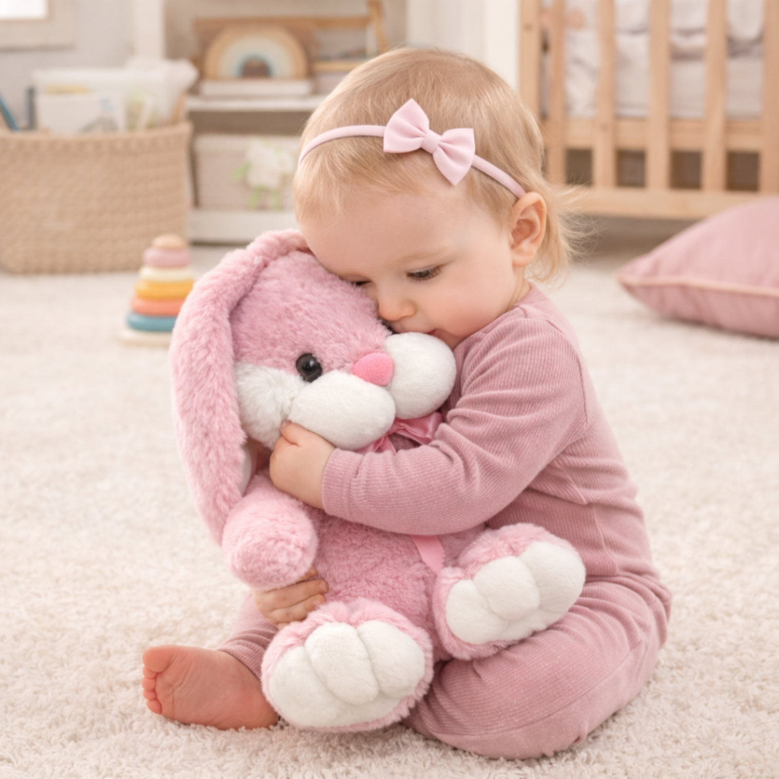 Snowbell – The Bow Bunny Plush Soft Toy