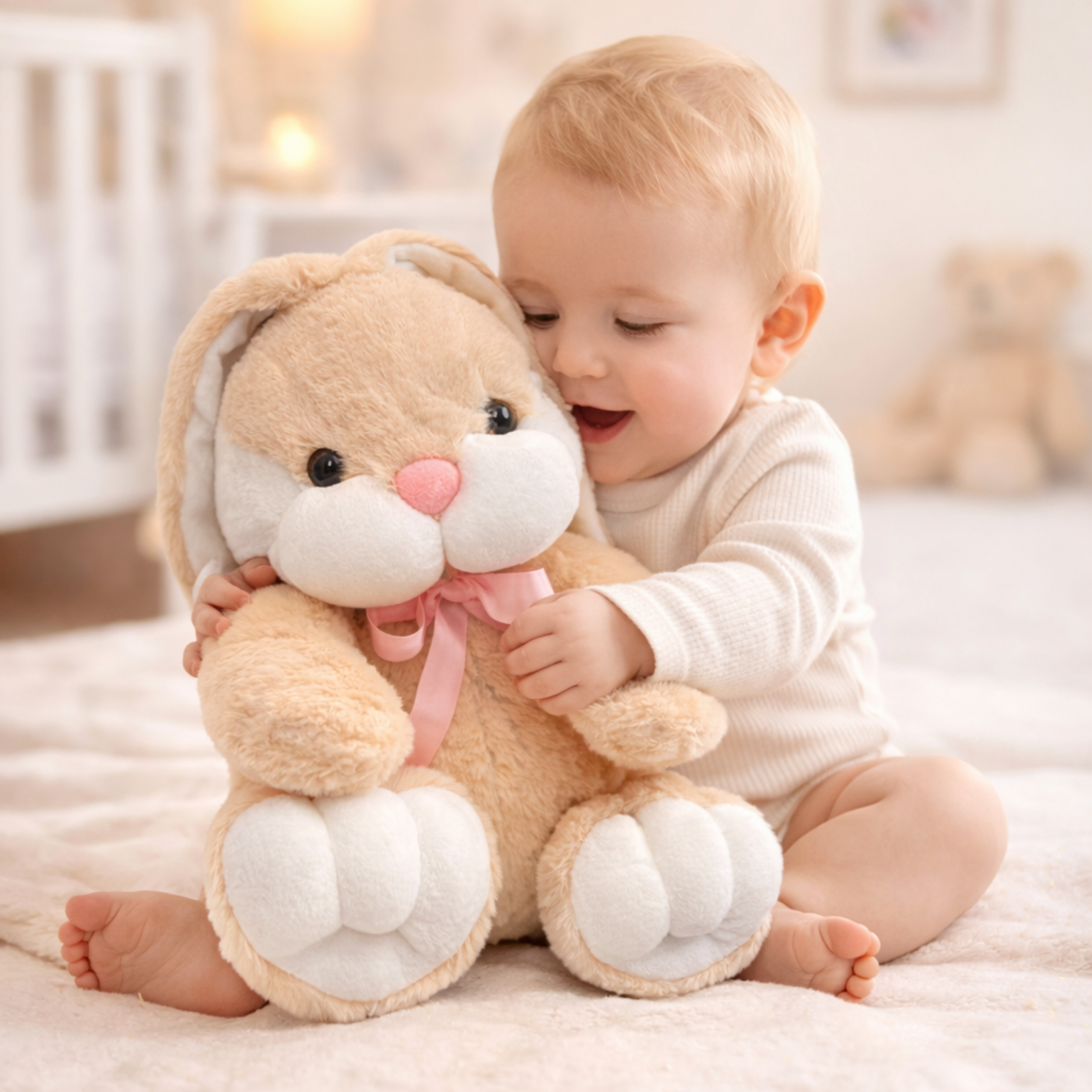 Snowbell – The Bow Bunny Plush Soft Toy