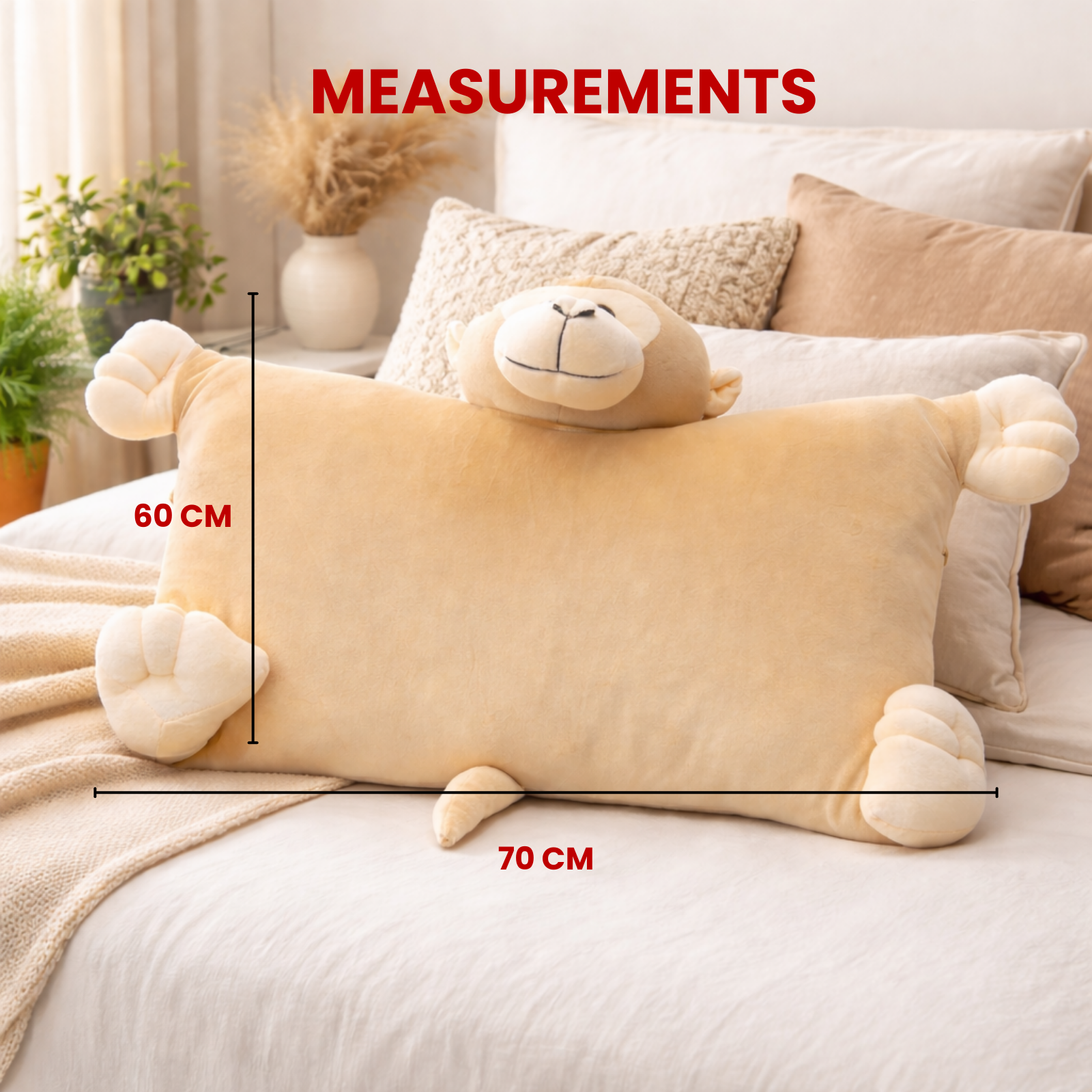Momo – The Monkey Plush Pillow Toy