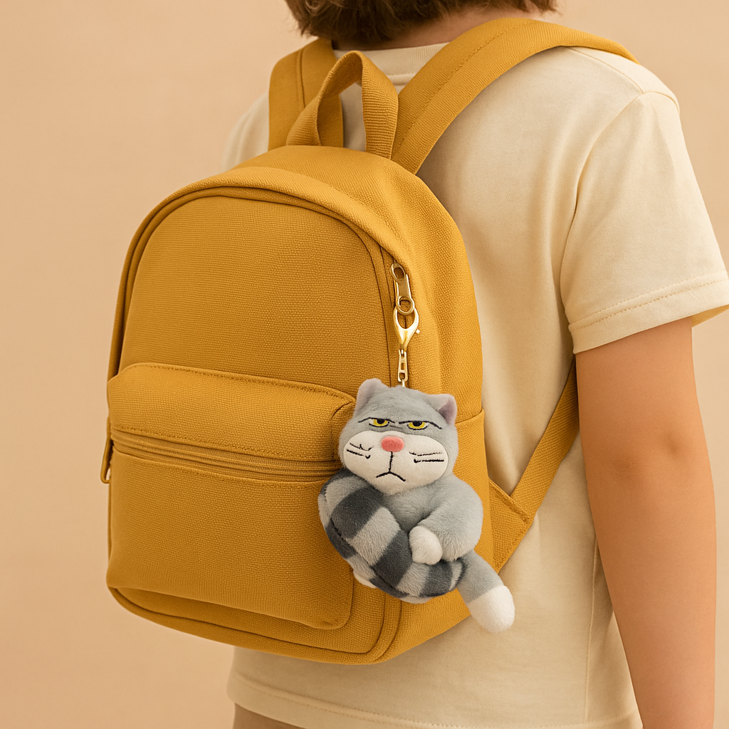 Grumpy Cat Plush Keychain