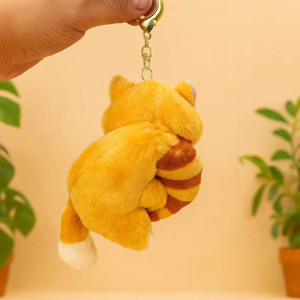 Grumpy Cat Plush Keychain