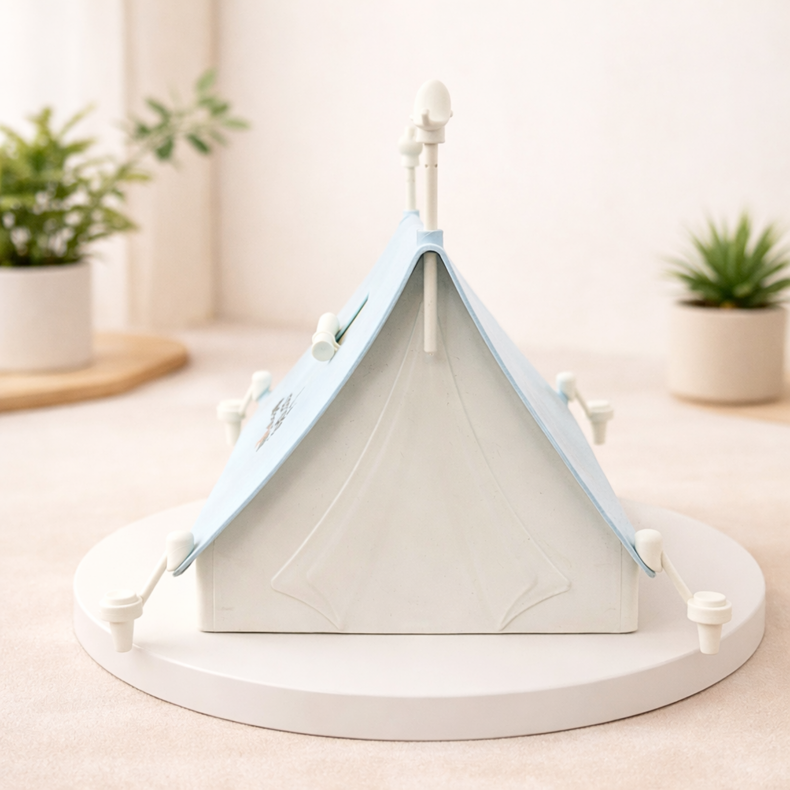 Blue Camping Tent DIY Piggy Bank
