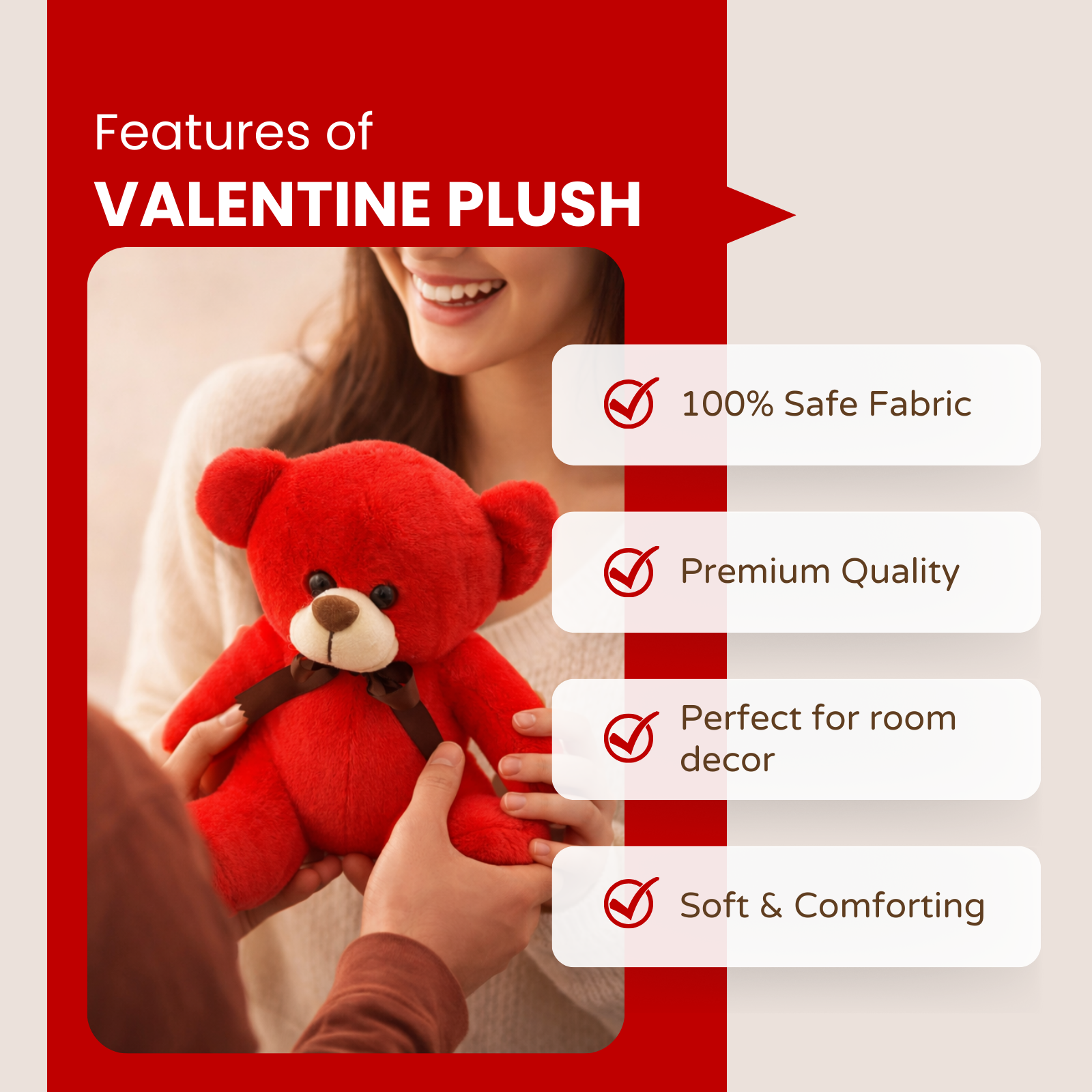 Cupid – The Ribbon Teddy Bear Plush Soft Toy